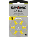6 Батерии за слухов апарат 10 Extra Advance - Rayovac PR70