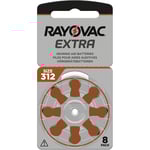 8 Батерии за слухов апарат 312 Extra Advance - Rayovac