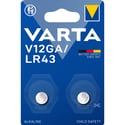 Алкални батерии LR43 Varta V12GA - AG12 - 1.5V - 2 броя