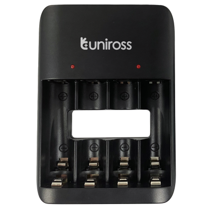 Зарядно за 4 акумулаторни батерии АА / ААА - Uniross Value с USB-C