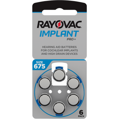 Батерии за слухов апарат 675 Impalnt Pro+ Rayovac