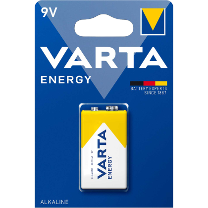 Алкална батерия 9V Varta Energy - 9V