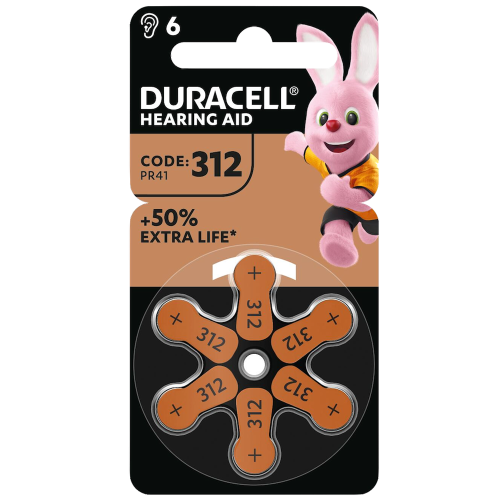 Батерии за слухов апарат 312 Hearing Aid Duracell 312 PR41