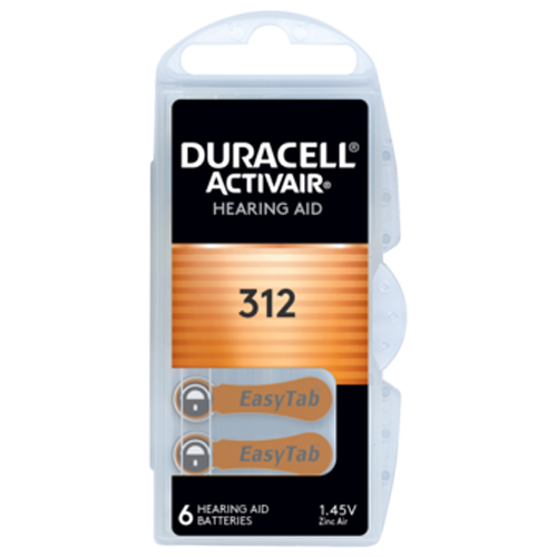 Батерии за слухов апарат 312 Active Air Duracell