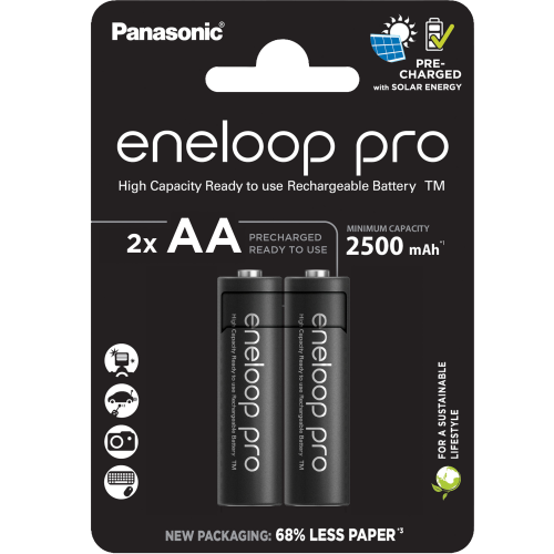 Акумулаторни батерии Panasonic Eneloop Pro AA 2500 mAh - 1.2V