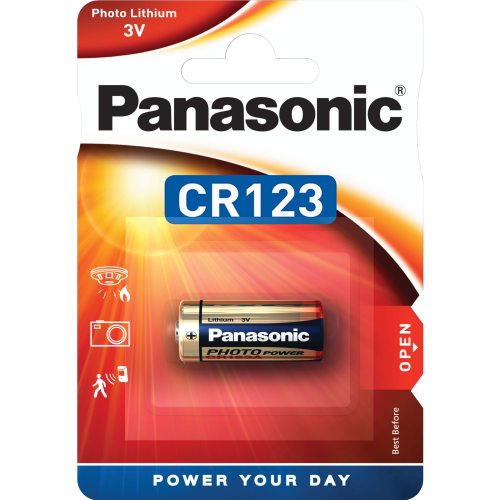 Литиева батерия CR123 Panasonic CR123A - 3V