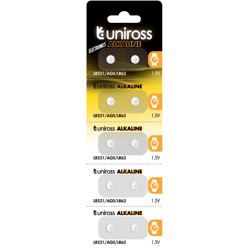 10 Алкални батерии AG0 LR521 - 1.5V