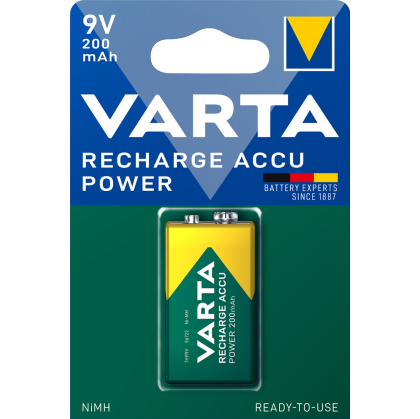 Акумулаторна батерия 9V Varta Power 9V - 200 mAh