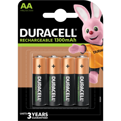 Акумулаторни батерии АА Duracell AA - 1300 mAh - 1.2V