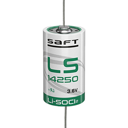 Батерия 14250 Saft LS14250-CNA 3.6V 1/2AA - 1200 mAh с аксиален извод